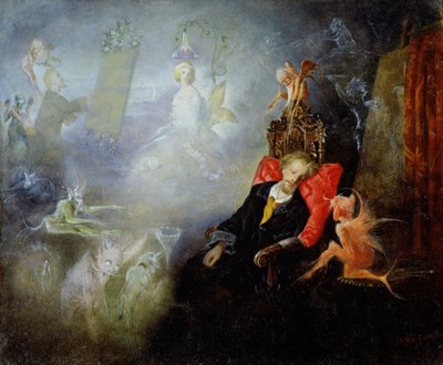 Der Traum des Künstlers, 1857 von John Anster Fitzgerald